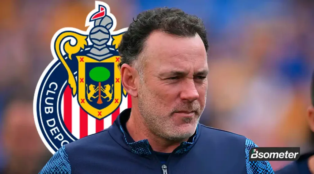 Gabriel Milito durante un partido de Chivas en la Liguilla del Clausura 2026