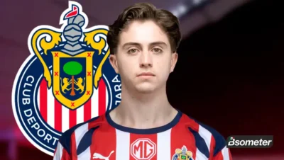 Brian Gutiérrez jugando con Chivas antes del interés de clubes europeos rumbo al mercado de fichajes