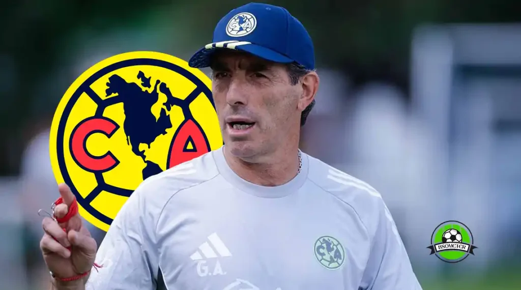 Guillermo Almada durante entrenamiento del Club América