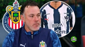 Gabriel Milito dt de chivas durante partido de Liga MX